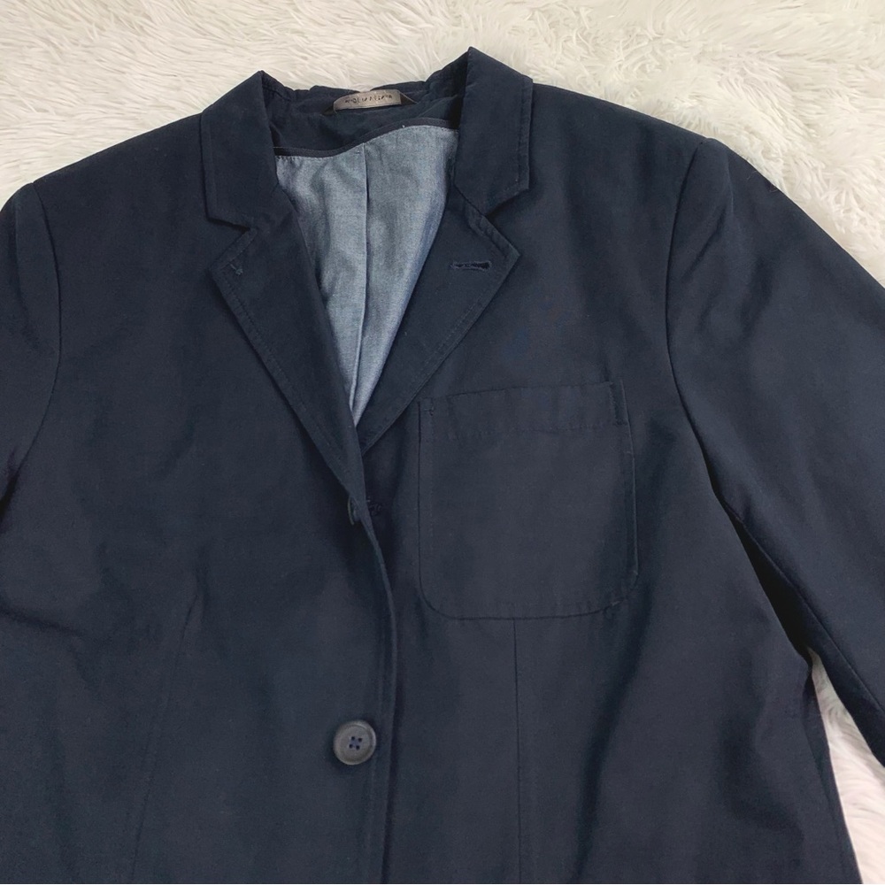 Banana Republic size 38 short chino sport coat blazer in navy blue - Picture 5 of 15